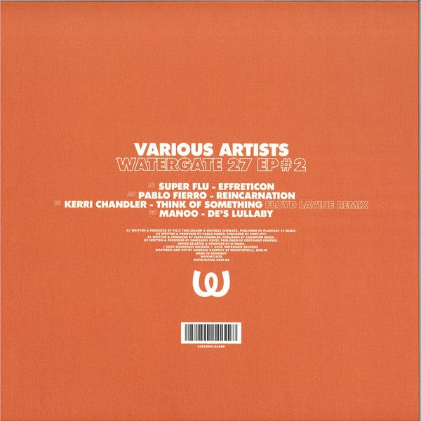 Various - Watergate 27 EP #2 (12") Watergate Records Vinyl