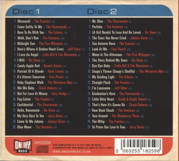 Various – Werewolf The Dolton Records Story (2xCD, One Day Music, 2014) Back Cover