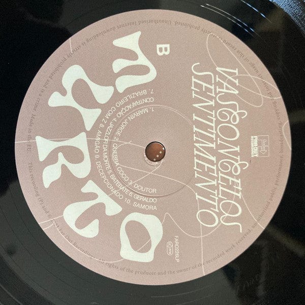 Vasconcelos Sentimento – Furto (LP, Far Out Recordings, 2021) Image 4