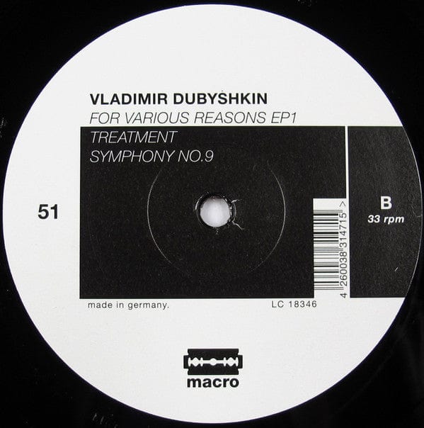 Vladimir Dubyshkin – For Various Reasons 1 (12", Macro, 2016) Image 4