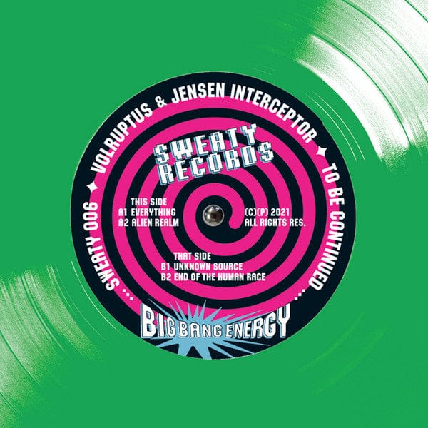 Volruptus & Jensen Interceptor (2) - Big Bang Energy (12") Sweaty Records Vinyl