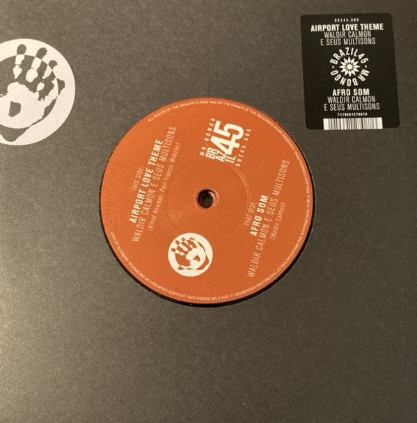 Waldir Calmon E Seus Multisons – Airport Love Theme / Afro Som (7", Mr Bongo, 2021) Front Cover