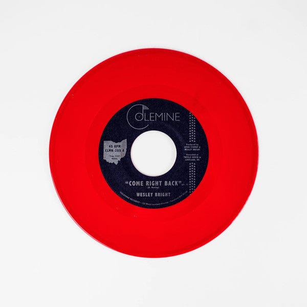 Wesley Bright – Come Right Back (7", Red, Colemine Records, 2022) Image 3
