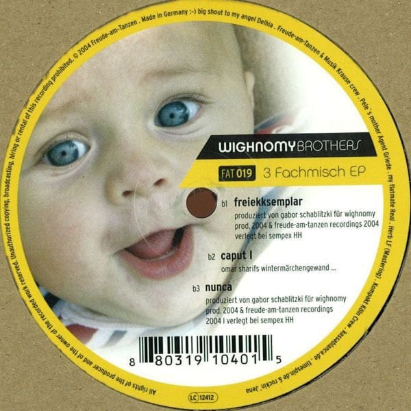 Wighnomy Brothers – 3 Fachmisch EP (12", Freude Am Tanzen, 2005) Image 4