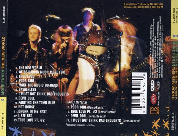 X (5) - More Fun In The New World (CD) Rhino Entertainment Company,Elektra CD 081227825720