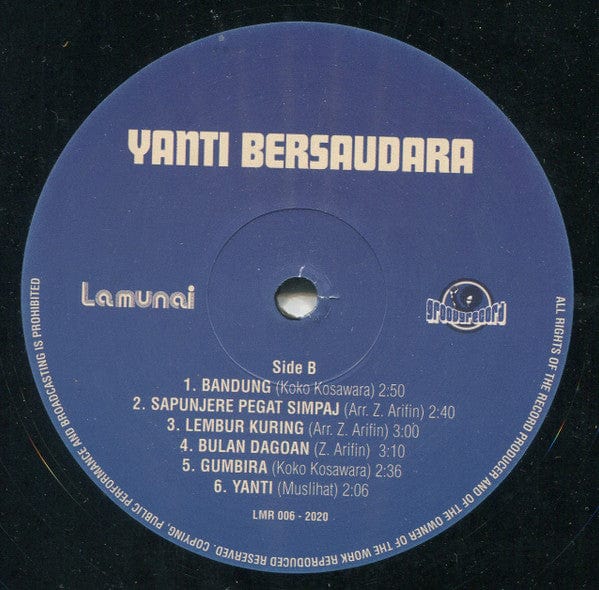 Yanti Bersaudara – Yanti Bersaudara (LP, 180g, La Munai Records, 2020) Image 4