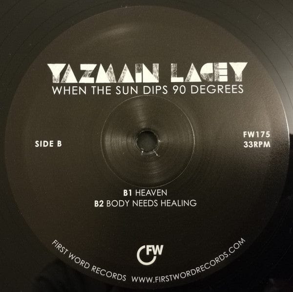 Yazmin Lacey – When The Sun Dips 90 Degrees (12", First Word Records, 2018) Image 4