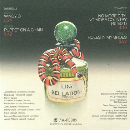 100% Pure Poison – Windy C Collection (2x7", Dynamite Cuts, 2018) Back Cover