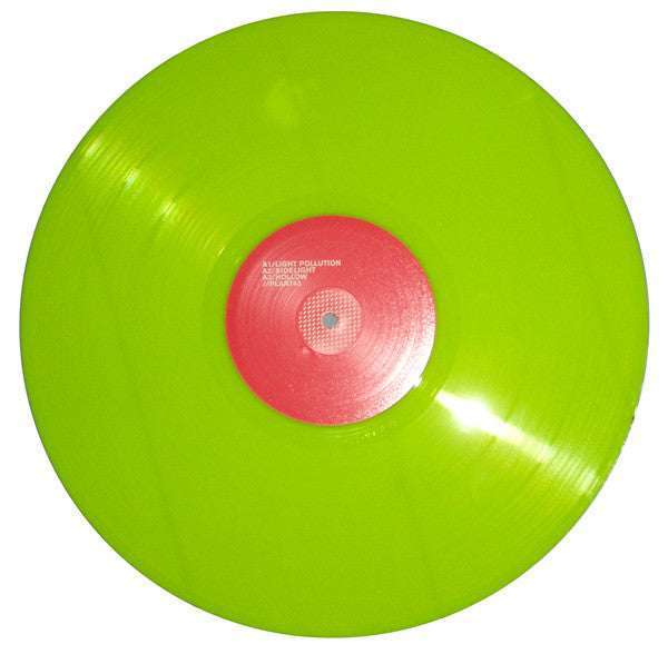 Plant43 Datassette – Split 1 (12", Neon Green, Ai Records, 2006) Back Cover