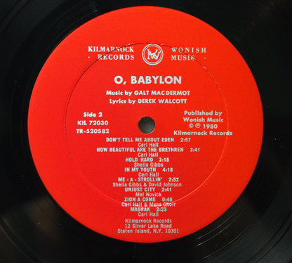 Galt MacDermot : O, Babylon! (LP, Album)
