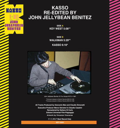 Kasso Re-edited By John Jellybean Benitez* : 1981-1982 (12", Ltd)