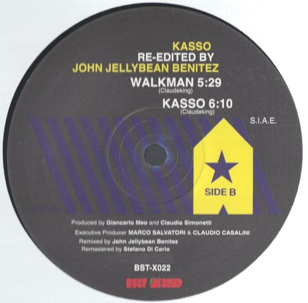 Kasso Re-edited By John Jellybean Benitez* : 1981-1982 (12", Ltd)