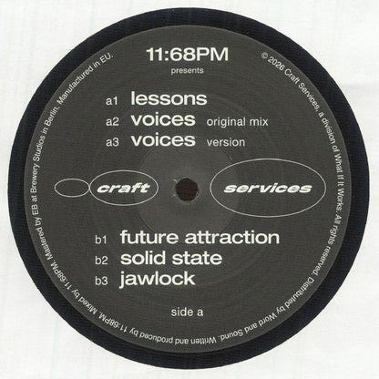 11:68PM – CRAFT SERVICES 001 (12", Craft Services, 2026) Front Cover