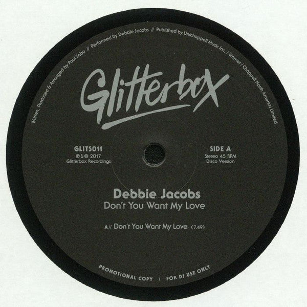 Debbie Jacobs : Don't You Want My Love (12", Promo)