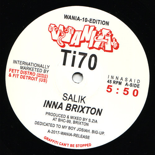 Salik / DJ Sotofett : Inna Brixton / Acid Site Mix (10")