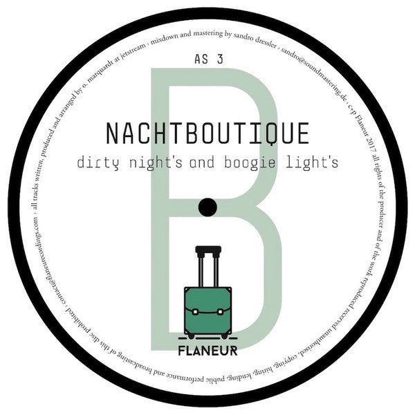 Nachtboutique – Dirty Night's And Boogie Light's (AS 3) (12", Flaneurecordings, 2017) Image 4