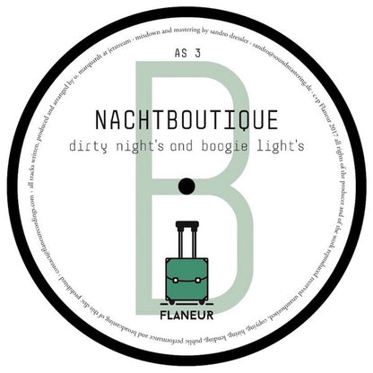 Nachtboutique – Dirty Night's And Boogie Light's (AS 3) (12", Flaneurecordings, 2017) Image 4