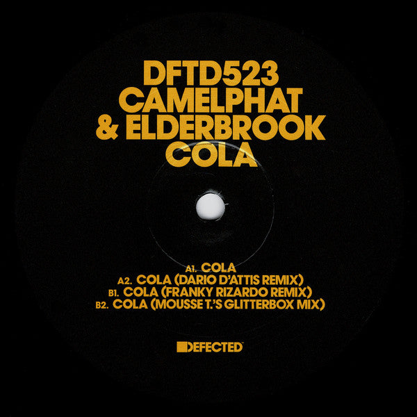 Camelphat & Elderbrook : Cola (12")