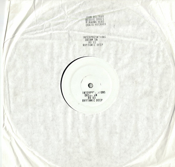 June Lopez : Dream On Interpretations (12", TP, W/Lbl)