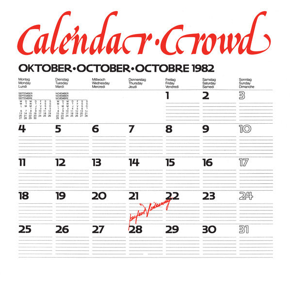 Calendar Crowd : Perfect Hideaway (12", RE, RM)