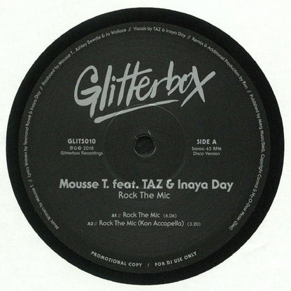 Mousse T. Feat. TAZ (6) & Inaya Day : Rock The Mic (12", Promo)