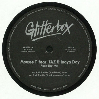 Mousse T. Feat. TAZ (6) & Inaya Day : Rock The Mic (12", Promo)