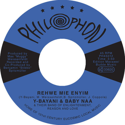 Y-Bayani & Baby Naa / The Band Of Enlightenment, Reason And Love : Rehwe Mie Enyim (7", Single)