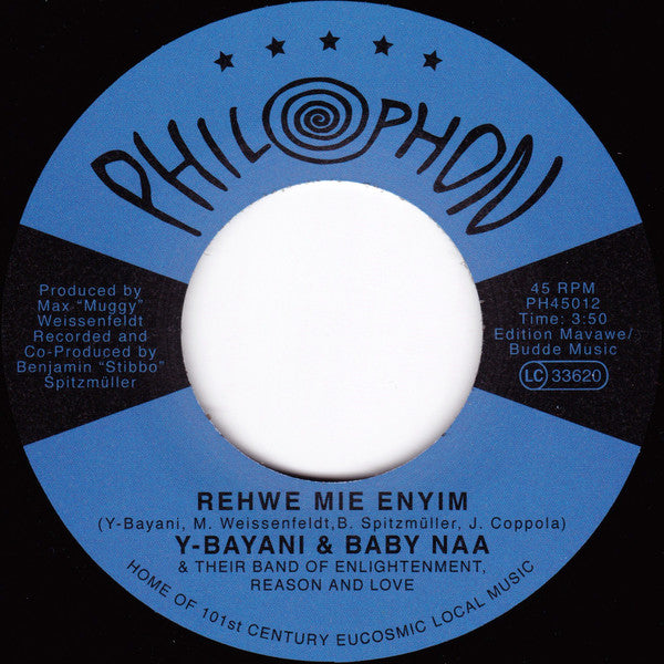 Y-Bayani & Baby Naa / The Band Of Enlightenment, Reason And Love : Rehwe Mie Enyim (7", Single)