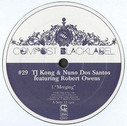 TJ Kong & Nuno Dos Santos Robert Owens – Merging (12", Compost Records, 2007) Front Cover