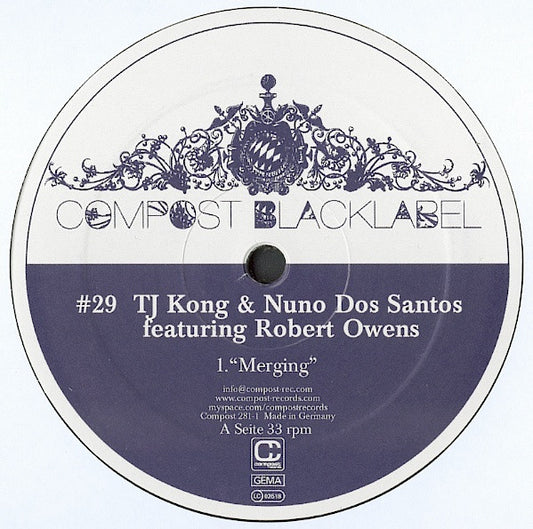 TJ Kong & Nuno Dos Santos Robert Owens – Merging (12", Compost Records, 2007) Front Cover