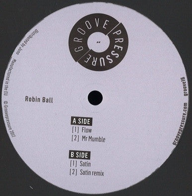 Robin Ball : Groovepressure 16  (12")