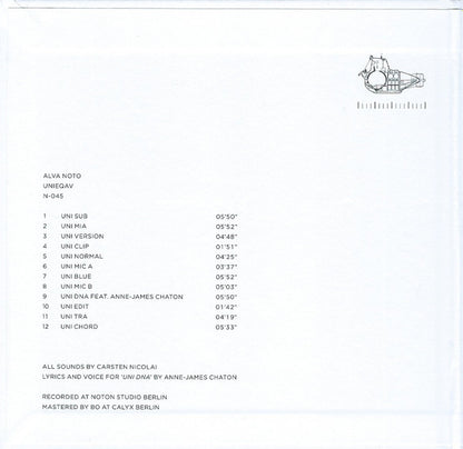 Alva Noto : Unieqav (CD, Album)