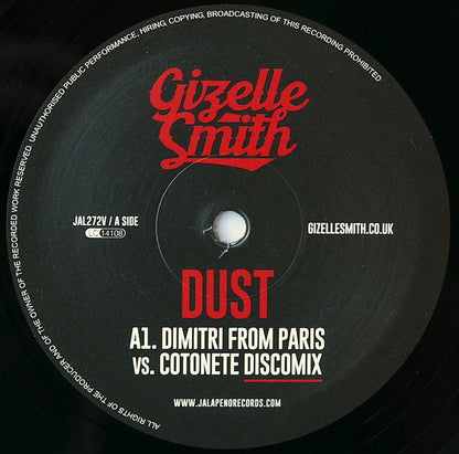 Gizelle Smith : Dust (Dimitri From Paris Vs. Cotonete Remixes) (12")