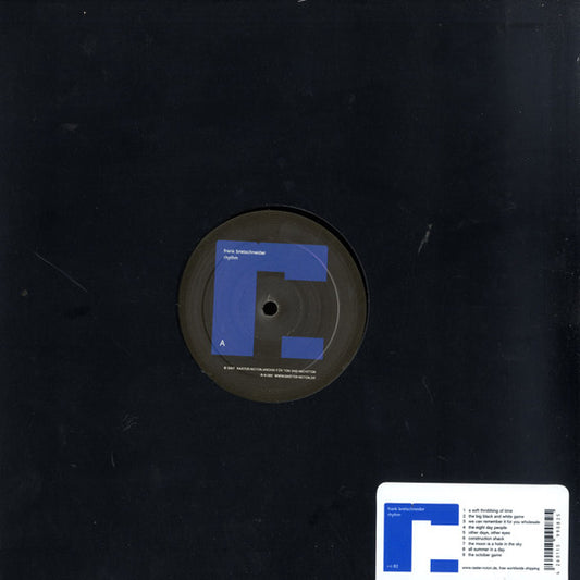 Frank Bretschneider : Rhythm (LP, Album)