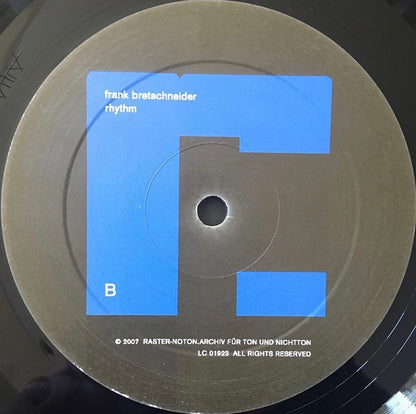 Frank Bretschneider : Rhythm (LP, Album)