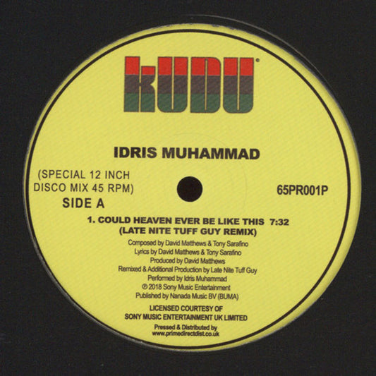 Idris Muhammad : Could Heaven Ever Be Like This (12")