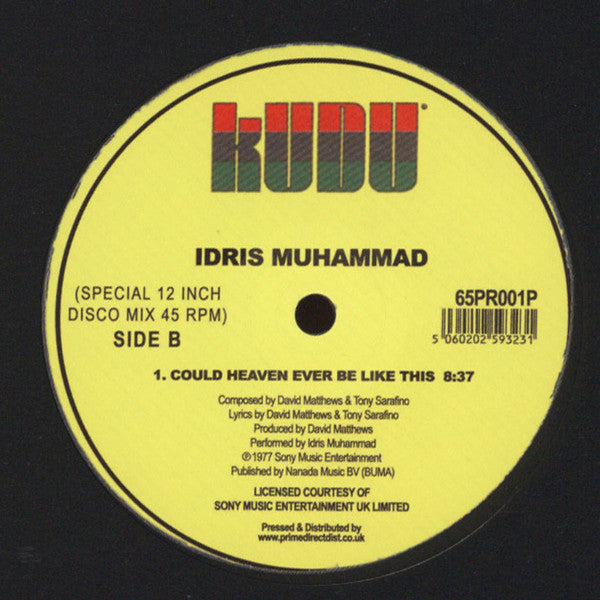 Idris Muhammad : Could Heaven Ever Be Like This (12")