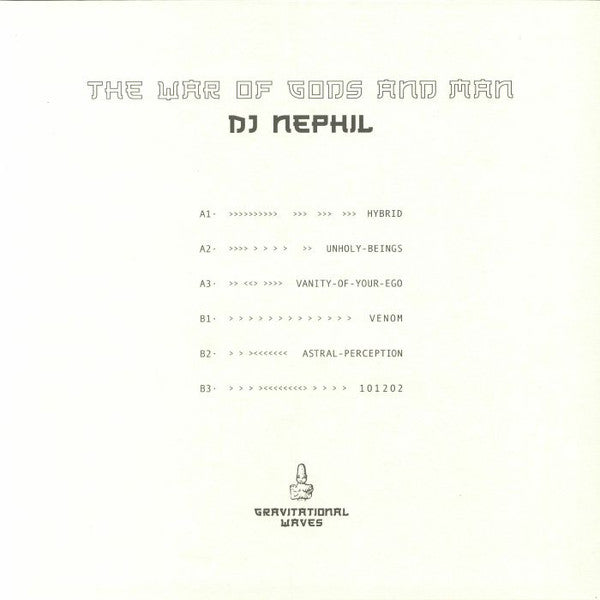 DJ NEPHIL : The War Of Gods & Man (12")