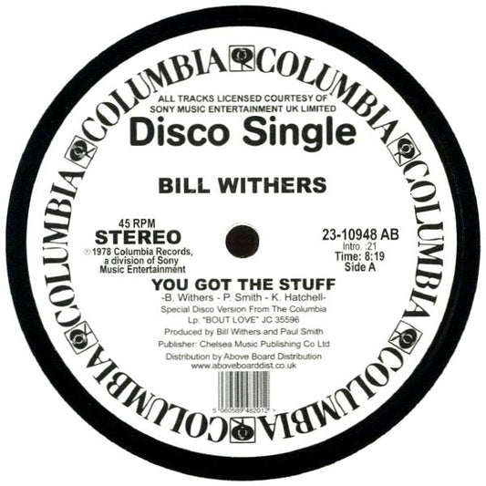 Bill Withers : You Got The Stuff / Look To Each Other For Love (12", Single, RE, RM)