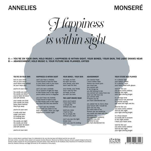 Annelies Monseré : Happiness Is Within Sight (LP, Album)