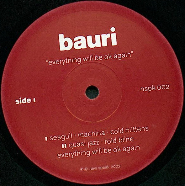 Bauri : Everything Will Be OK Again (12", EP, Ltd)