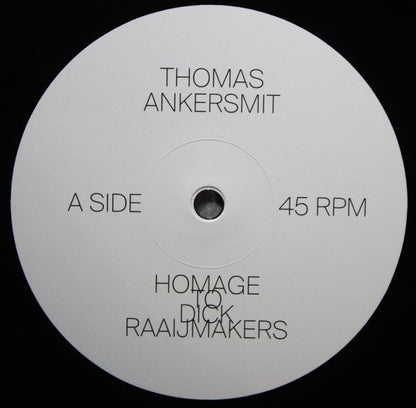 Thomas Ankersmit – Homage To Dick Raaijmakers (LP, Shelter Press, 2018) Image 3