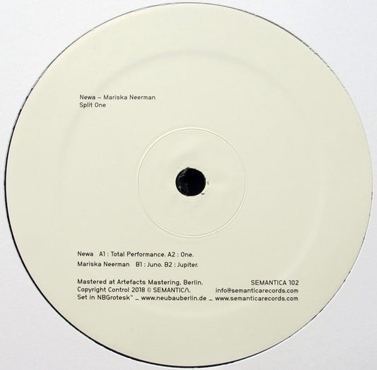 Newa (3), Mariska Neerman : Split One (12", EP)