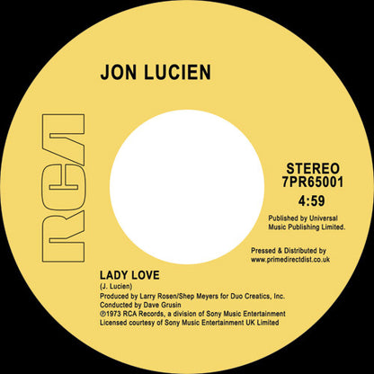 Jon Lucien : Lady Love (7")