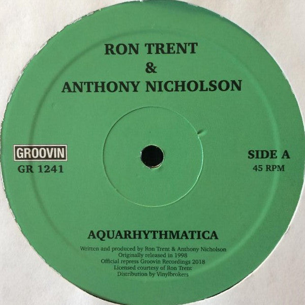 Ron Trent & Anthony Nicholson : Aquarythmatica / City Beat (12")