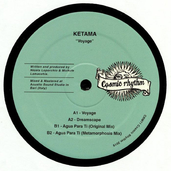 KETAMA – Voyage (12", Cosmic Rhythm, 2019) Back Cover