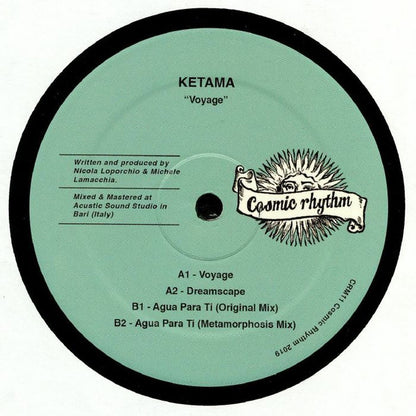 KETAMA – Voyage (12", Cosmic Rhythm, 2019) Back Cover