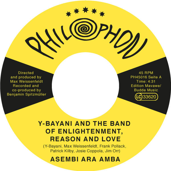 Y-Bayani And The Band Of Enlightenment, Reason And Love : Asembi Ara Amba (7", Single)