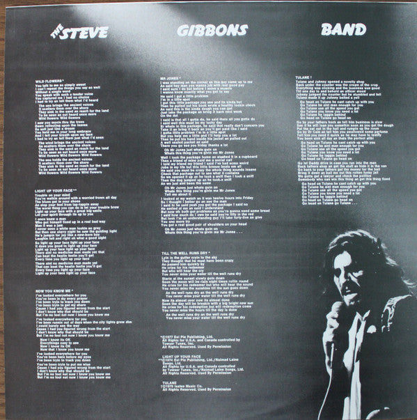Steve Gibbons Band : Rollin' On (LP, Album, Pin)