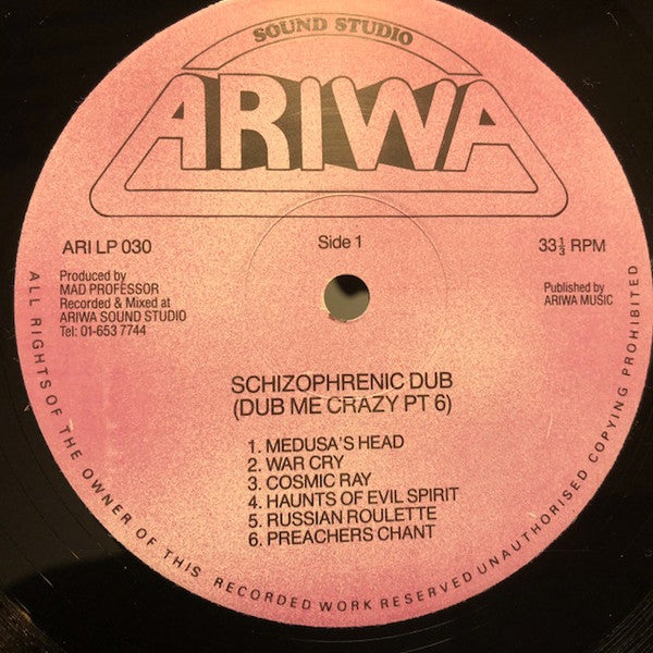 Mad Professor : Dub Me Crazy Vol. 6: Schizophrenic Dub (LP, Album, RE)